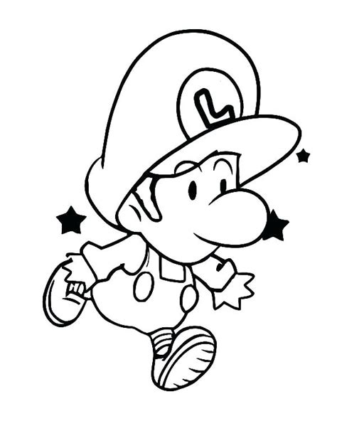 Dibujos de Lindo Chibi Luigi para Colorear, Pintar e Imprimir - DibujosOnline.Net