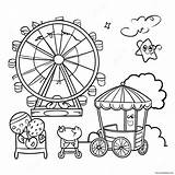 County Fair Fun Activities Coloring Page 45683 36102 sketch template