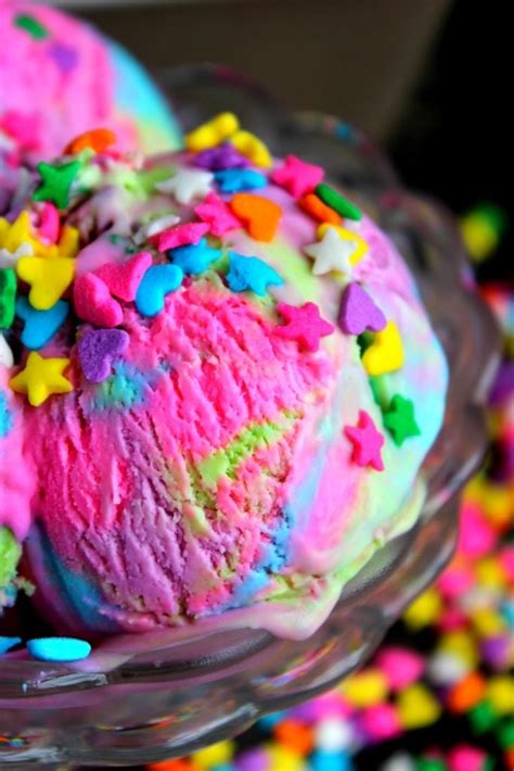 Unicorn Ice Cream - No Churn Ice Cream - Big Bear's Wife