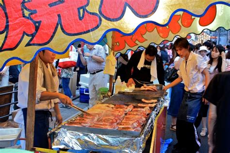 Food Stalls at the Gion Matsuri! They say "A picture is a 1000 words ...