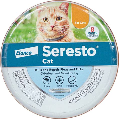 Seresto Flea and Tick Collar for Cats Elanco Animal Health - Flea Tick Control | Pet