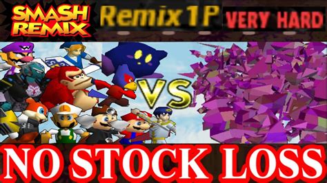 Smash Remix - Classic Mode Remix 1P Gameplay All Characters vs. Fighting Polygon Team (VERY HARD ...