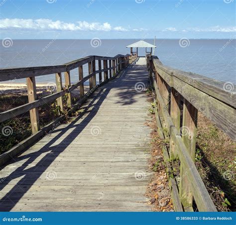 Vintage Wooden Fishing and Swimming Pier Stock Image - Image of ...