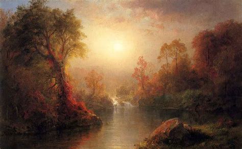 Autumn By Frederic Edwin Church Print or Oil Painting Reproduction from Cutler Miles.