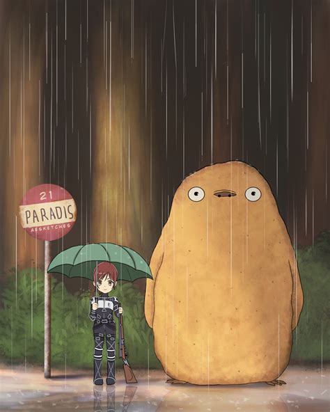 My Neighbor Potato (my fan art) : r/ghibli