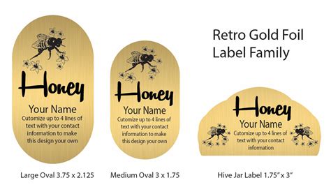 Gold Foil Labels | Blue Sky Bee Supply