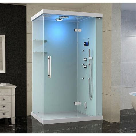 Aston Ovato Windemere 48 in. x 36 in. x 87 in. Rectangular Steam Shower ...