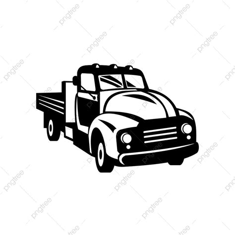 Retro Woodcut Black And White Style Illustration Of A Classic Vintage ...