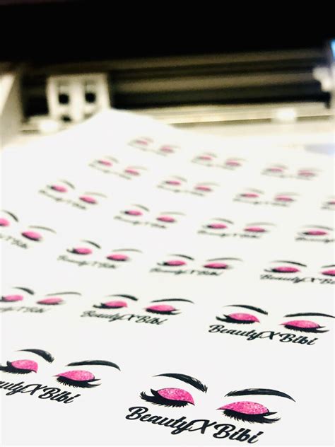 Clear Custom Stickers Clear Round Stickers Clear Lash - Etsy