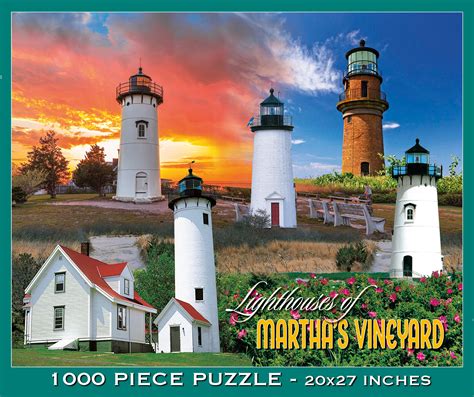 LIGHTHOUSES OF MARTHA’S VINEYARD PUZZLE | Meds Maps Cape Cod