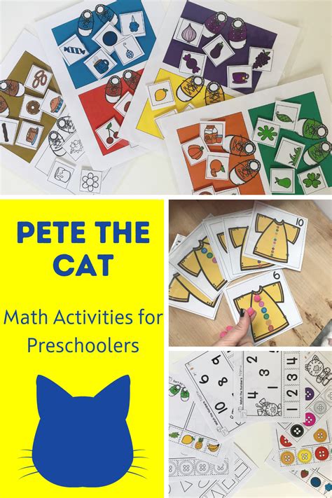 Pete the Cat Activities for Preschoolers : Special Education | Math activities preschool, Pete ...