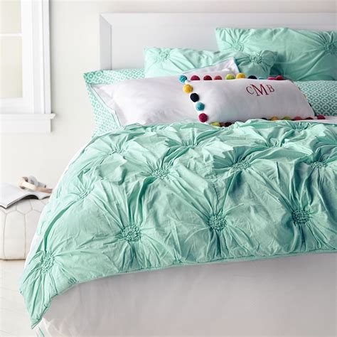 Ruched Rosette Quilt + Sham | Everything Turquoise