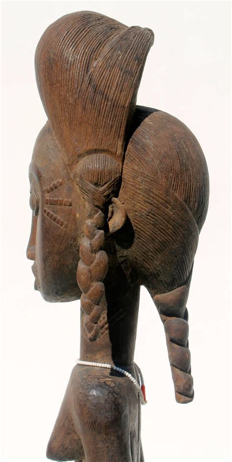 Baule Female Carved Wood Figure, African Sculpture Sotheby's Provenance ...