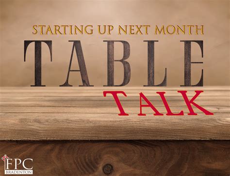 Table Talk | First Presbyterian Church of Bradenton