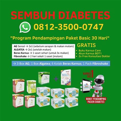 WA 0812-3500-0747, (DIDAMPINGI SAMPAI SEMBUH), Jual Contoh Menu Sehat Diet Diabetes Melitus by ...