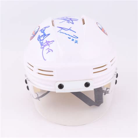 Islanders Mini Helmet Team-Signed by (6) with Bryan Trottier, Billy ...