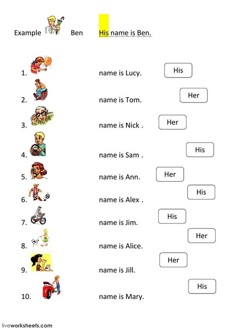 Possessive pronouns interactive and downloadable worksheet. You can do the exercises on ...