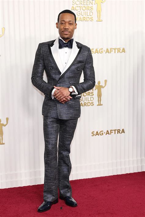 Tyler James Williams Wore Thrash Bespoke To The 2023 SAG Awards