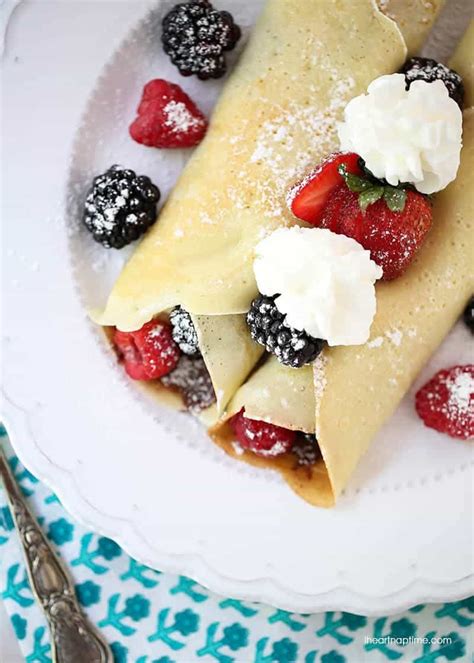 EASY crepe recipe (made in a blender) - I Heart Naptime