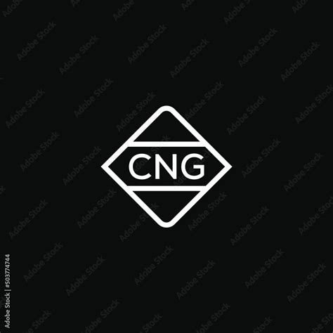 CNG letter design for logo and icon.CNG monogram logo.vector illustration with black background ...