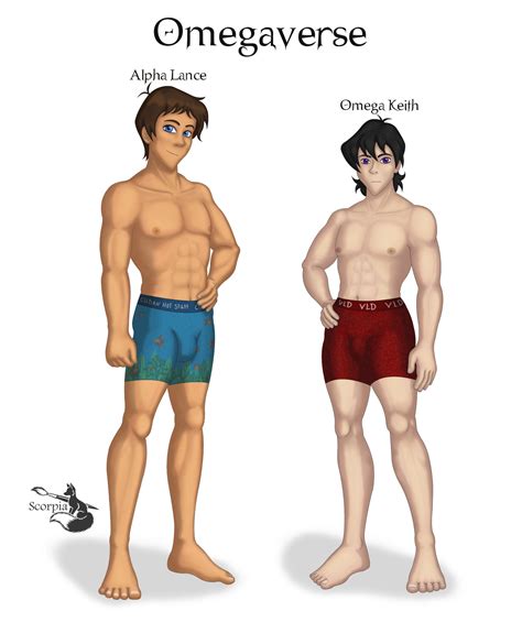 omegaverse alpha Lance and omega Keith colored by elleboe on DeviantArt