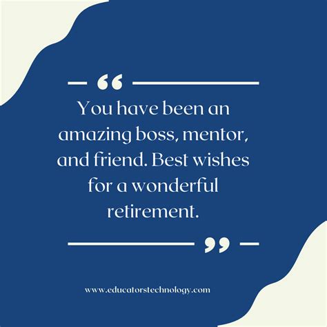 Best Retirement Wishes and Messages for Your Beloved Boss - Educators Technology