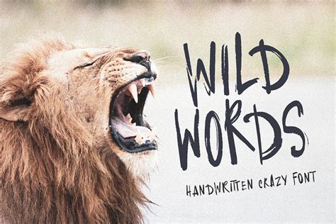 Wild Words handwritten textured font typeface by Timur on Dribbble