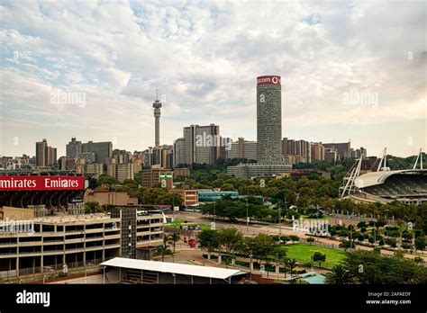 Aerial view of the Johannesburg city skyline Stock Photo - Alamy