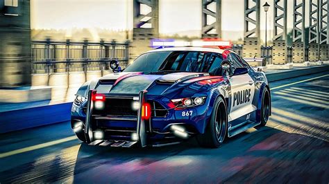 ArtStation - Ford Mustang Police Car