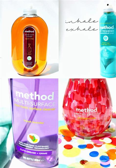 Colourful and scented cleaning products. The method way. - Little Big Bell