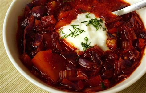 Beef Borscht - Beetroot and Cabbage Soup - Hearty Soup