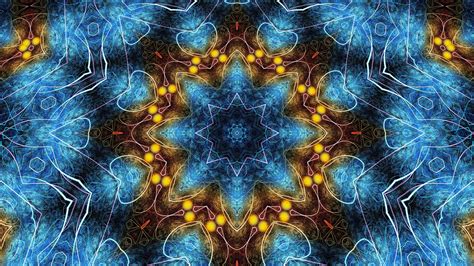 Kaleidoscope Blue Symmetry 4K HD Abstract Wallpapers | HD Wallpapers ...