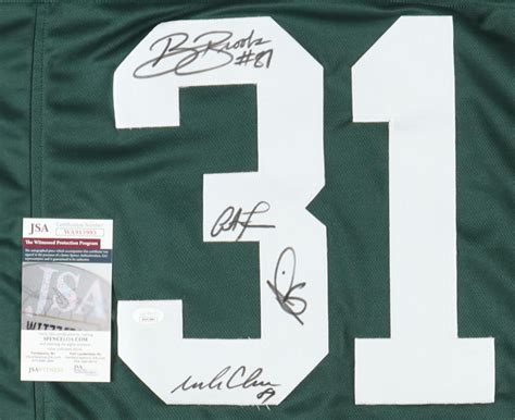 Super Bowl Stat Jersey Signed by Antonio Freeman, Andre Rison, Robert ...