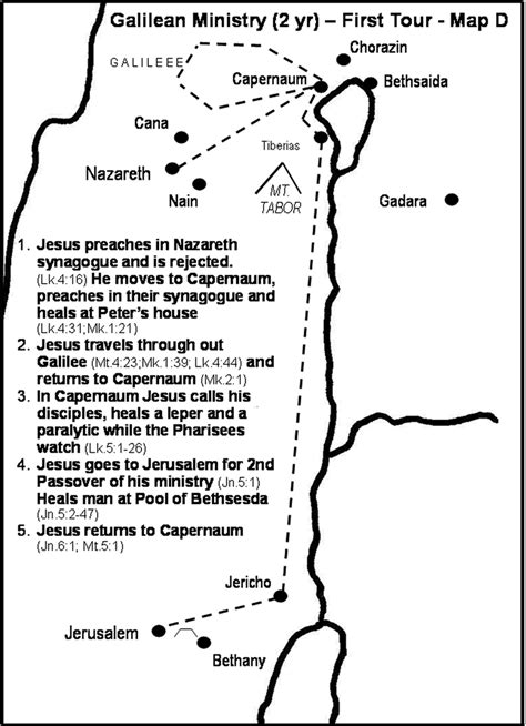 Jesus: First Galilean Tour | Bible study help, Bible study topics ...