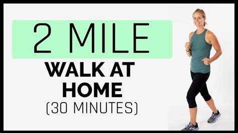 2 Mile Walk At Home Workout (30 Minutes) - YouTube | At home workouts ...