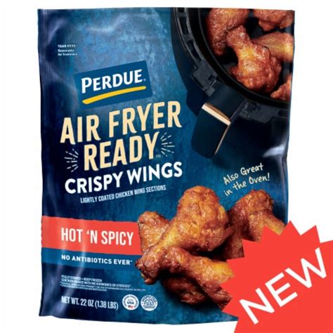 Perdue® Air Fryer Ready™ Frozen Fully Cooked Hot 'N Spicy Chicken Wings, 22 oz - Fred Meyer