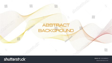 Abstract Yellow Line Art Wallpaper Background Stock Vector (Royalty ...