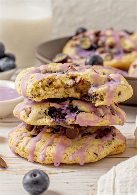 Blueberry Chocolate Chip Cookies | Wishes and Dishes