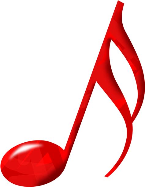 Musical Music Download Clip Art Transprent Png - Red Music Note ...