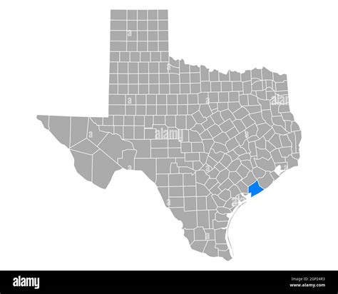 Map of Matagorda in Texas Stock Photo - Alamy