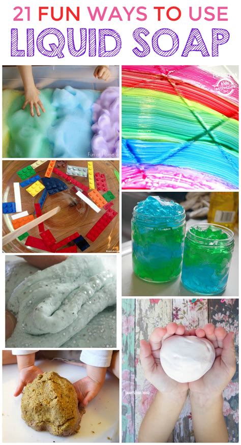 21 Super Cool Things Kids Can Make With Liquid Soap | Kids Activities Blog