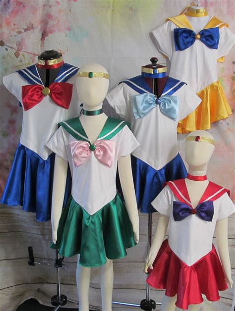 Child Sailor Moon Mercury Cosplay Costume Girls Scout Fuku | Etsy