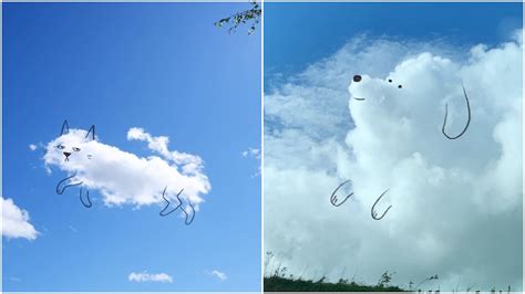 Illustrator Turns Clouds Into Doodles of Animals - Flipboard