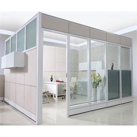 Customized Aluminium Office Partition Thickness: 50 Millimeter (mm) at Best Price in Faridabad ...