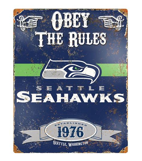 Seattle Seahawks NFL Vintage Sign | Jo-Ann | Seahawks, Seattle seahawks, Seattle