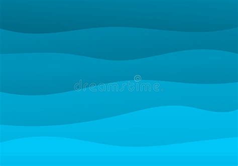 Blue Sea Water Waves Illustration Stock Vector - Illustration of nature, wavy: 201090132