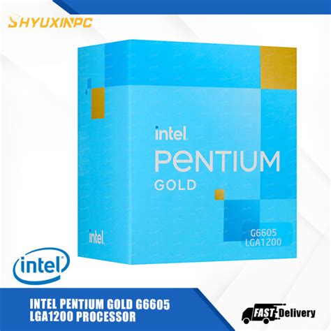 Intel Pentium Gold G6605 Desktop Processor 4M Cache, 4.30 GHz LGA1200 | Lazada Singapore