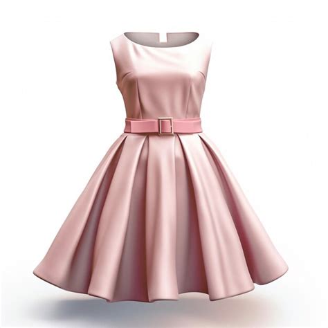 Premium AI Image | a pink dress with a pink belt on the front