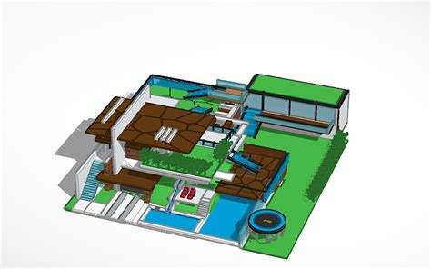 3D design Modern house | Tinkercad