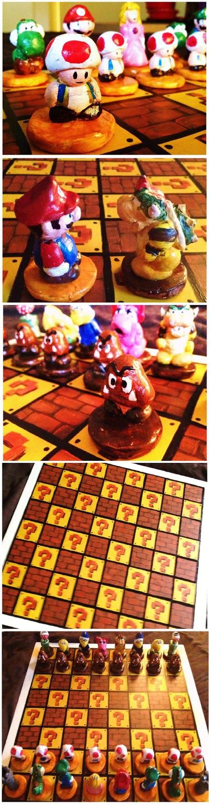 Homemade Mario Chess Set - Video Games, Walkthroughs, Guides, News ...